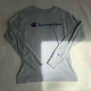 grey champion long sleeve shirt